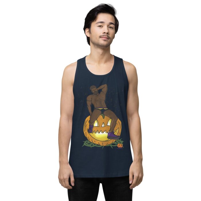 Men’s premium tank top - Jack O Lantern - Image 8