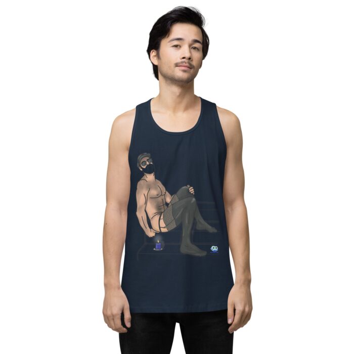 Men’s premium tank top - Leather and Lace - Image 17