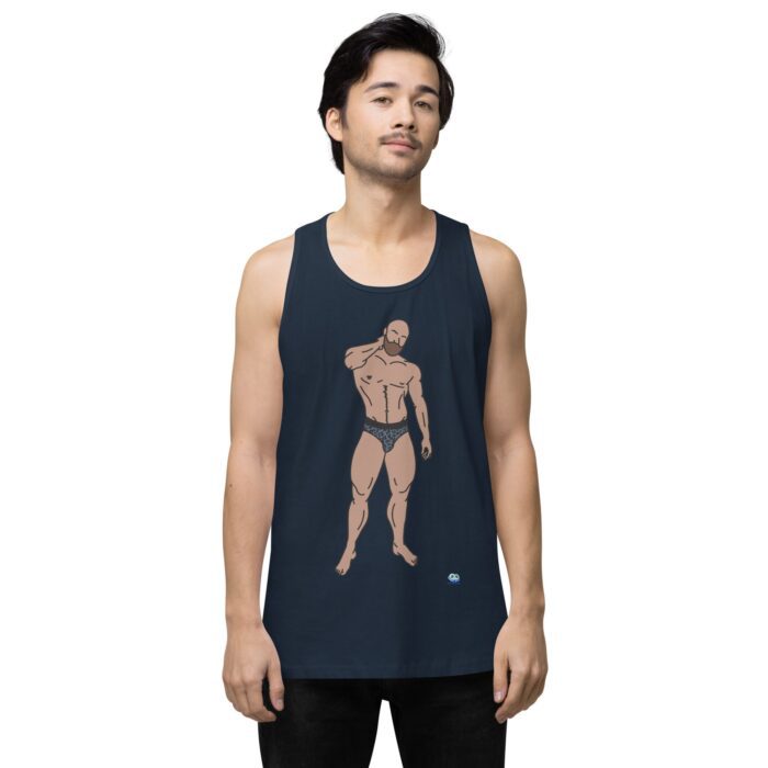 Men’s premium tank top - Leopard Bikini - Image 17