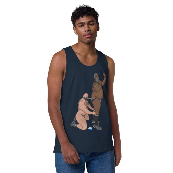 Men’s premium tank top  - Let's Get These Off - Image 14