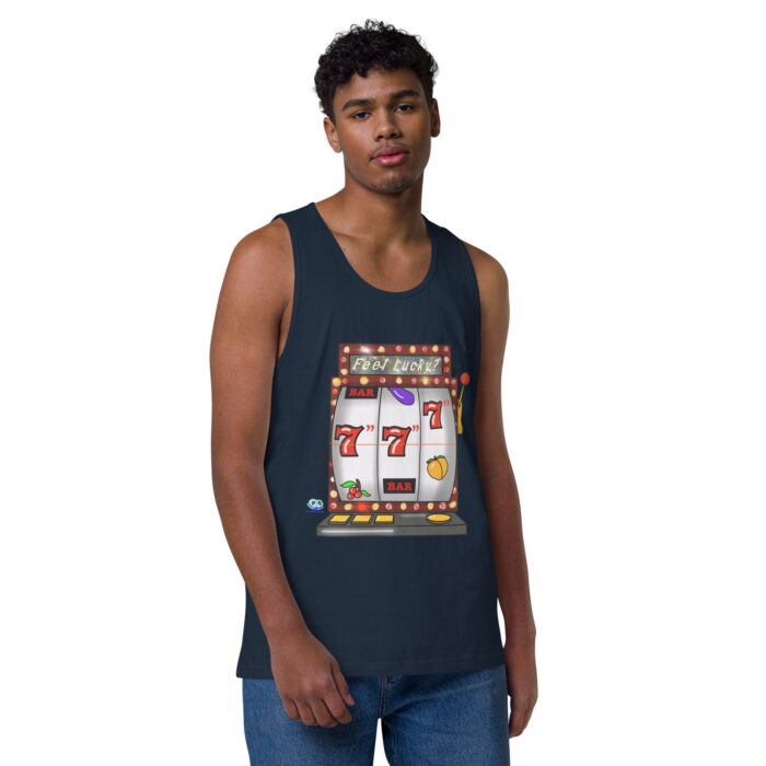 Men’s premium tank top - Lucky Seven Inches - Image 14