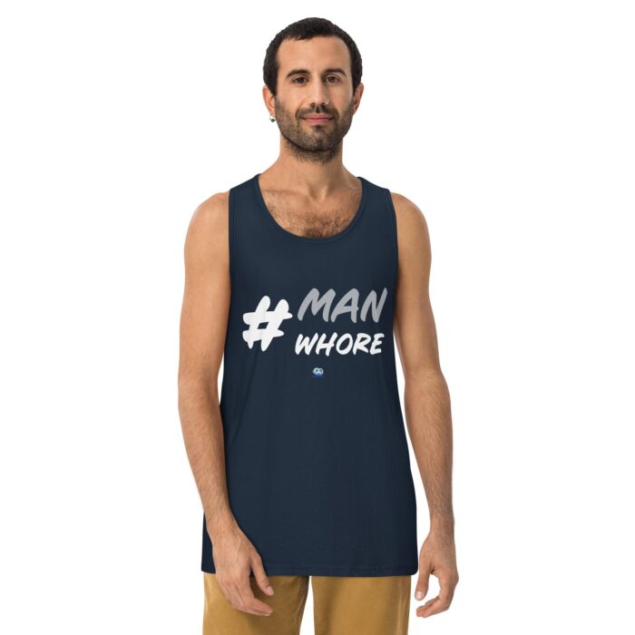 Men’s premium tank top - Man Whore - Image 4