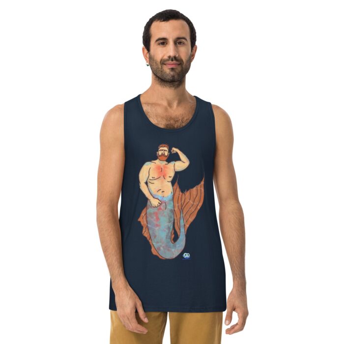 Men’s premium tank top - MerCub Orange - Image 5