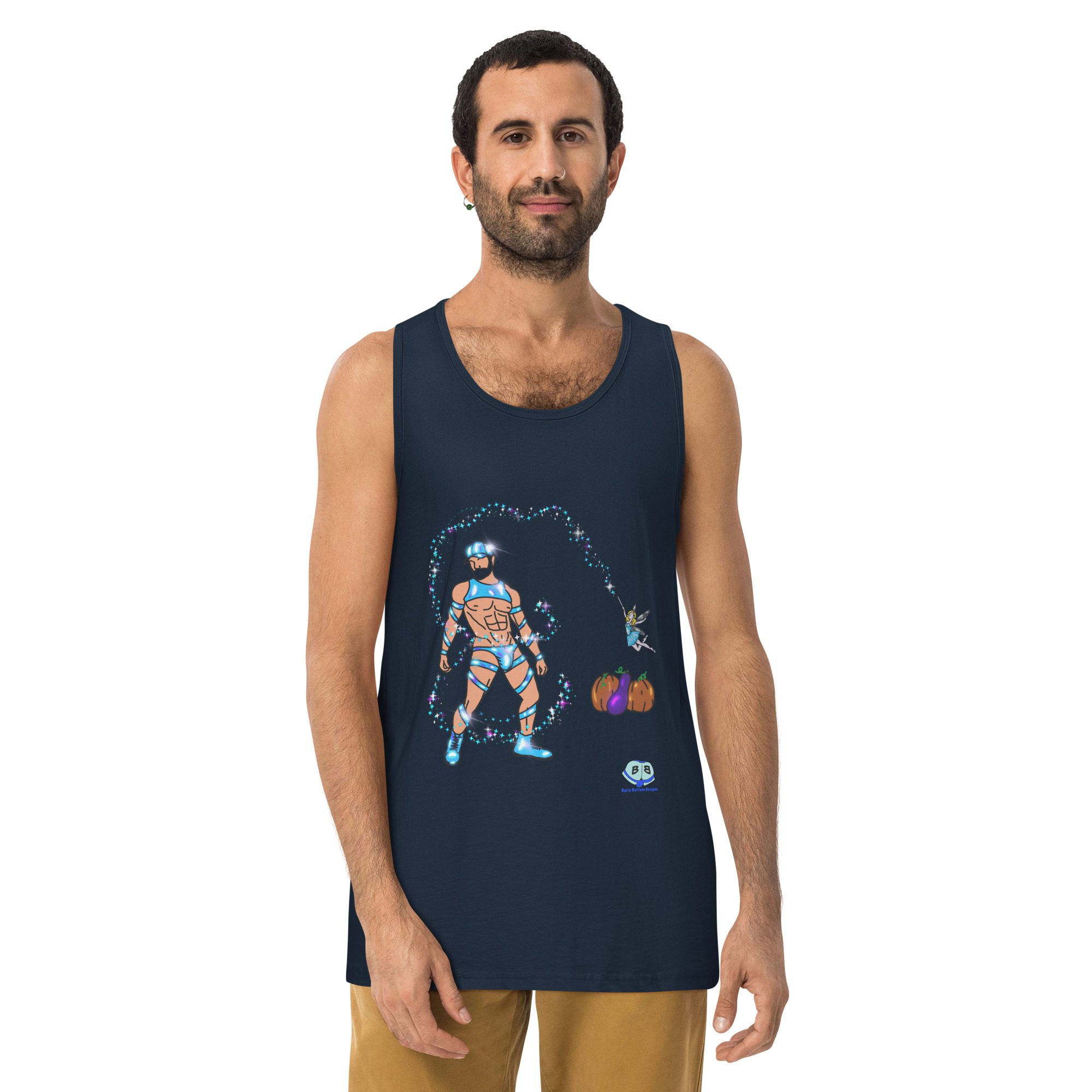 Men’s premium tank top - Midnight - Image 5