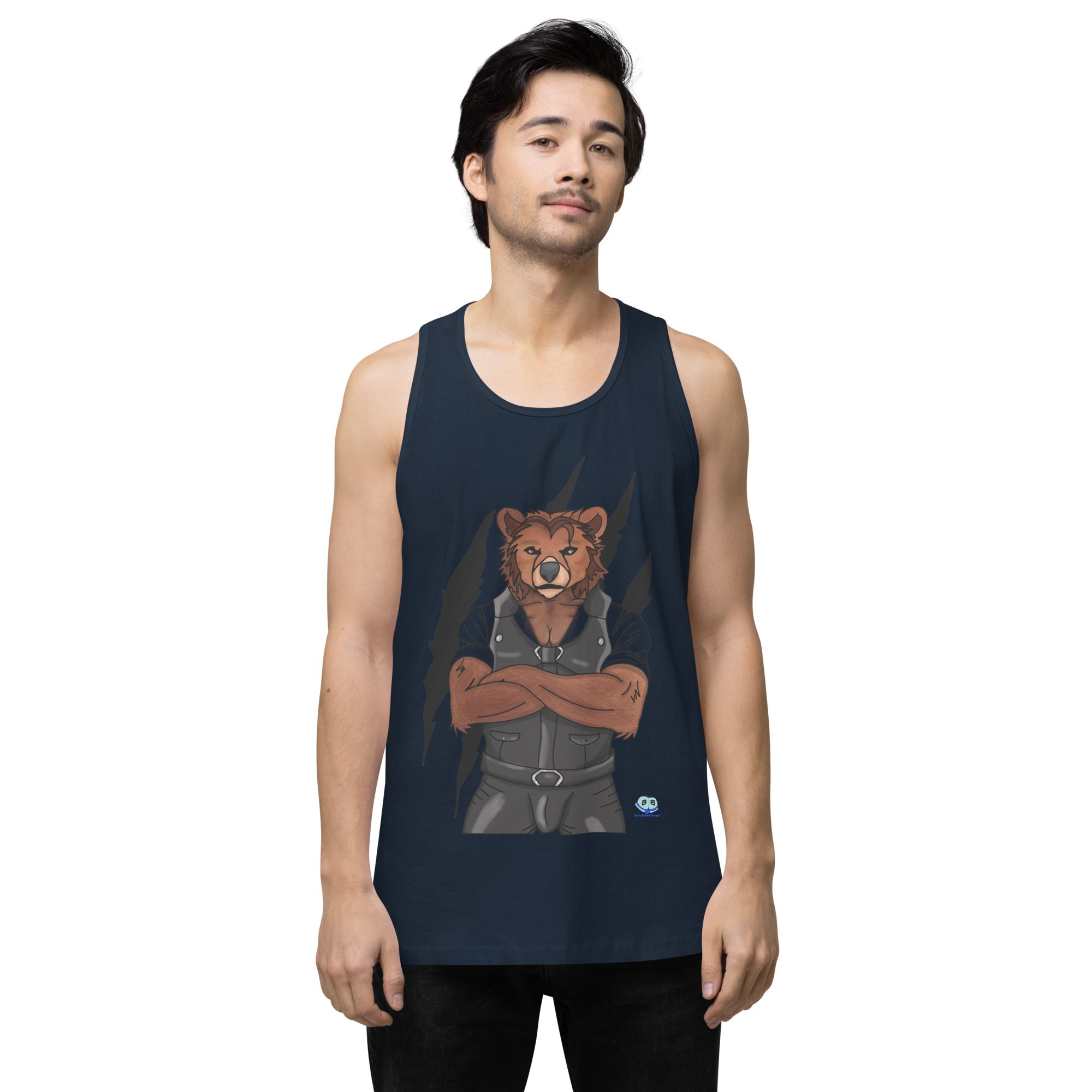 Men’s premium tank top - Mr. Bear - Image 8