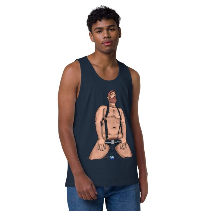 Men’s premium tank top - Neon Circuit - Image 14