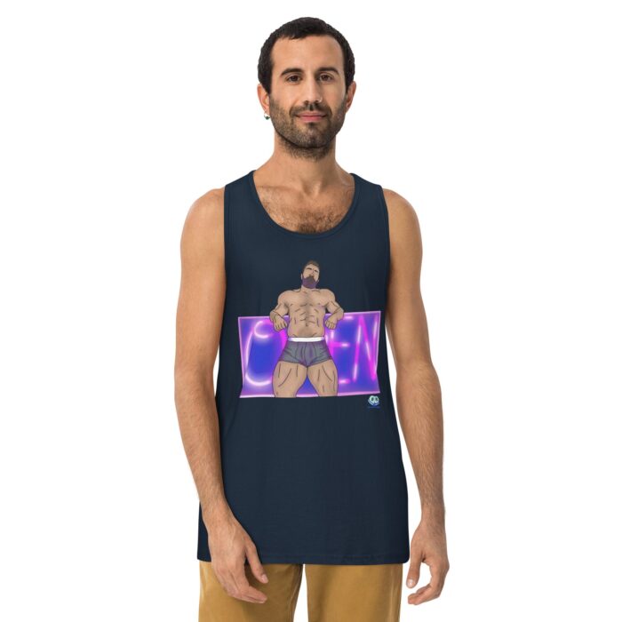 Men’s premium tank top - Open - Image 8
