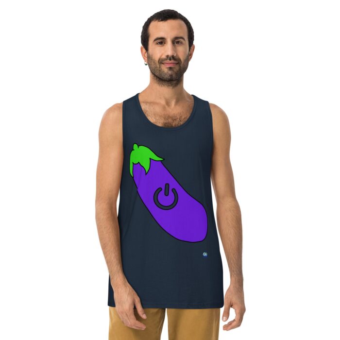 Men’s premium tank top - Power Top / Eggplant - Image 8
