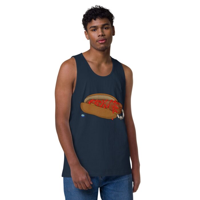 Men’s premium tank top - Real Bad Hotdog - Image 8