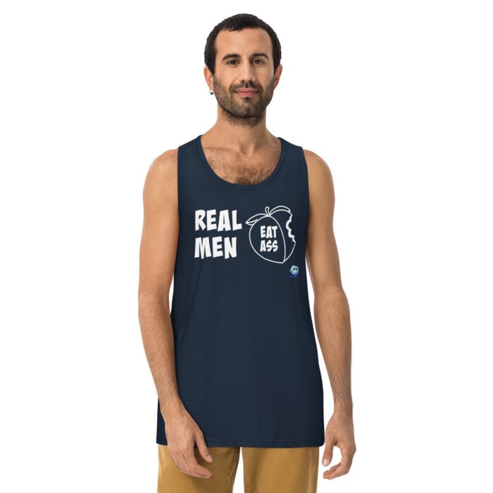 Men’s premium tank top - Real Men Eat Ass - Image 8
