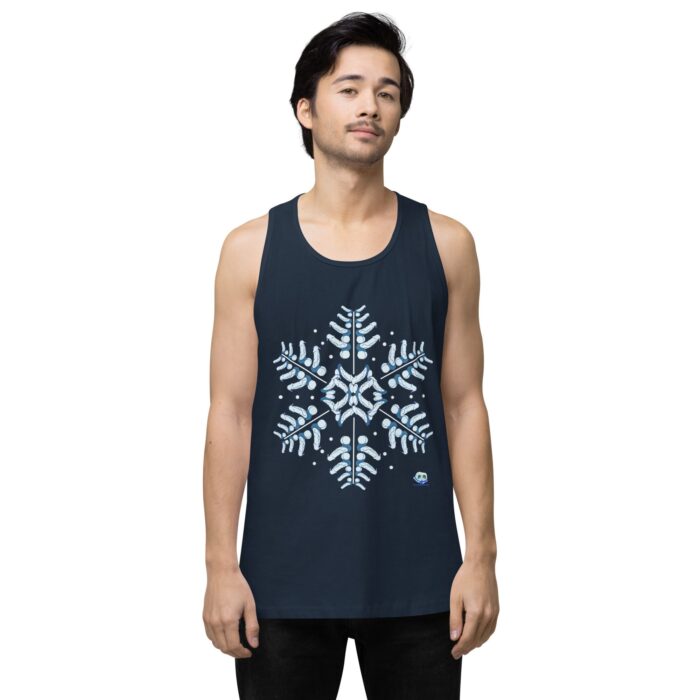Men’s premium tank top - Snowflake - Image 7