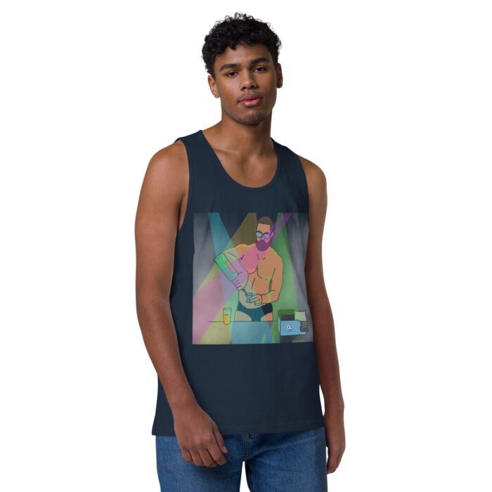 Men’s premium tank top - The Bartender - Image 14