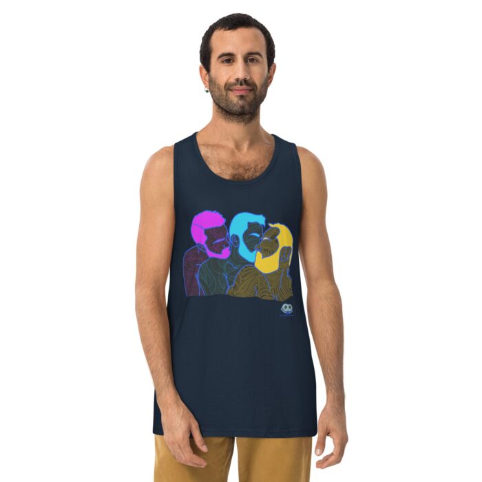 Men’s premium tank top - Throuple Pop Art - Image 8