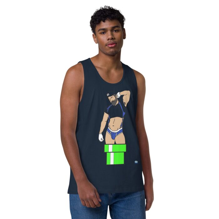 Men’s premium tank top - Warp Pipe Dreams - Image 13