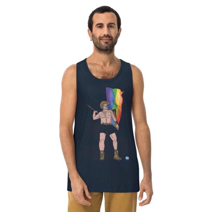 Men’s premium tank top - Wave it Proudly - Image 7