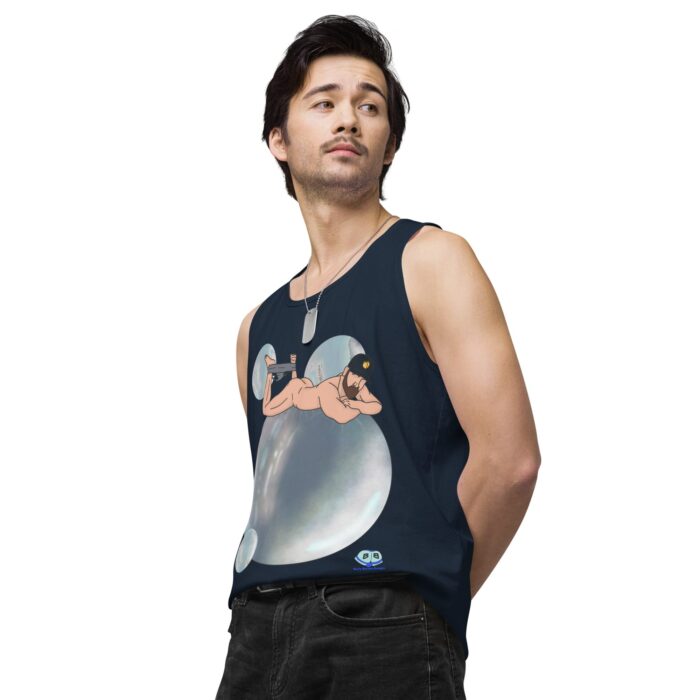 Men’s premium tank top - Bubbles - Image 20