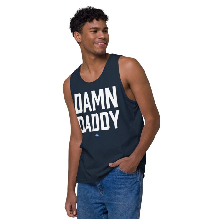 Men’s premium tank top - Damn Daddy - Image 16