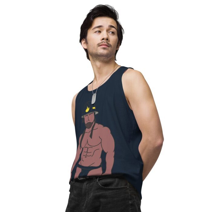 Men’s premium tank top - Fireman - Image 20