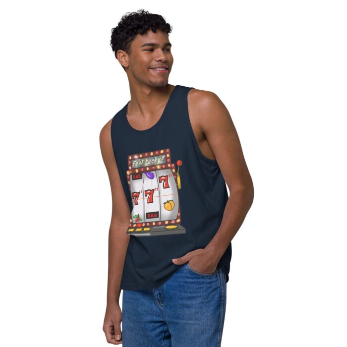 Men’s premium tank top - Lucky Seven Inches - Image 16