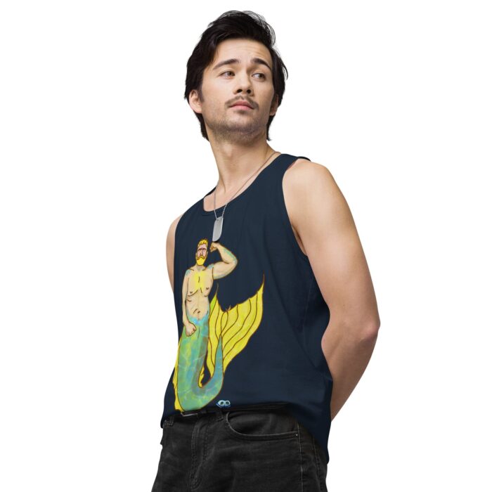 Men’s premium tank top - MerCub Yellow - Image 19