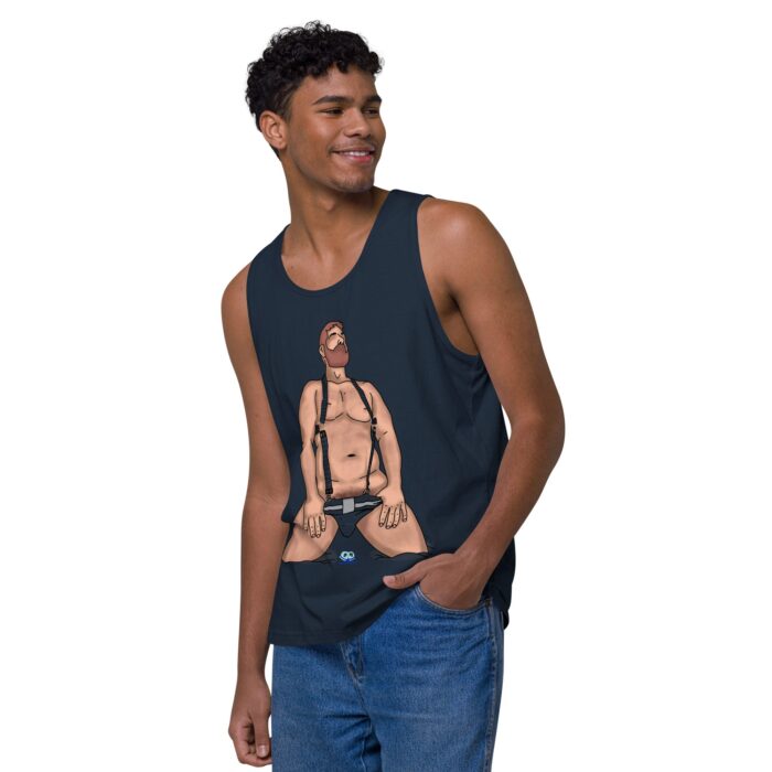 Men’s premium tank top - Neon Circuit - Image 16