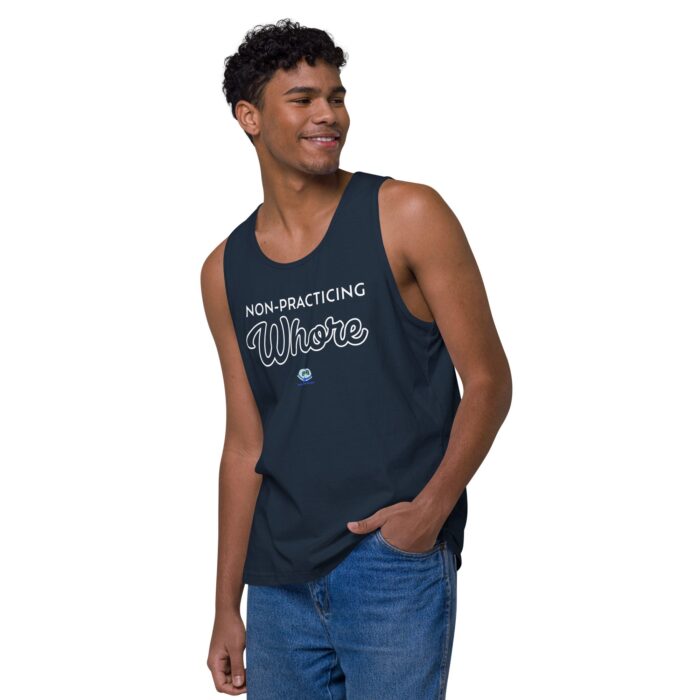 Men’s premium tank top - Non-Practicing Whore - Image 15