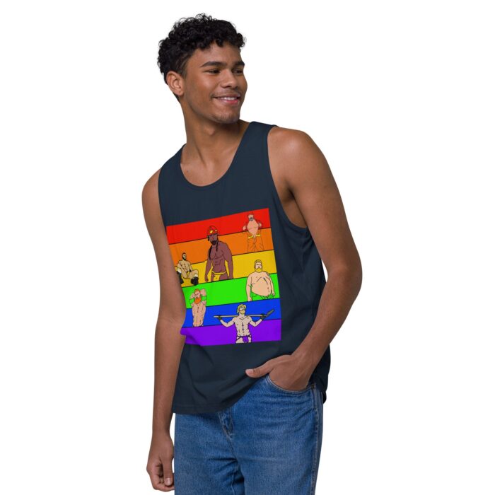 Men’s premium tank top - Pride Rows - Image 15