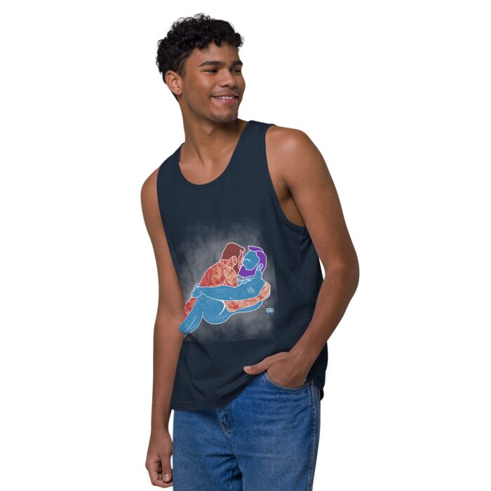 Men’s premium tank top - Steam - Image 15