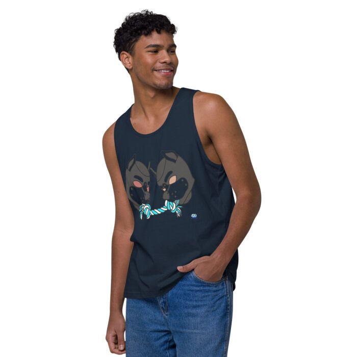 Men’s premium tank top - Tug of War - Image 16