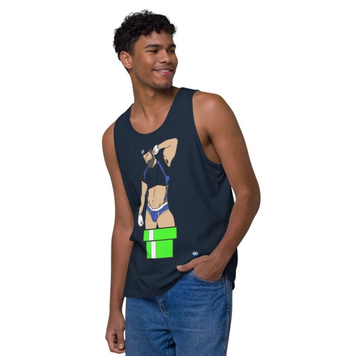 Men’s premium tank top - Warp Pipe Dreams - Image 15