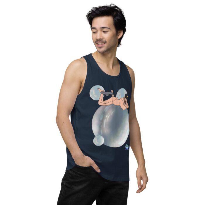 Men’s premium tank top - Bubbles - Image 19