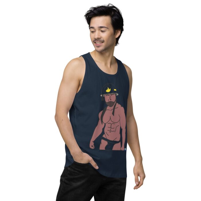 Men’s premium tank top - Fireman - Image 19