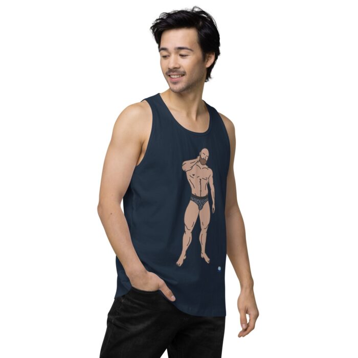 Men’s premium tank top - Leopard Bikini - Image 19