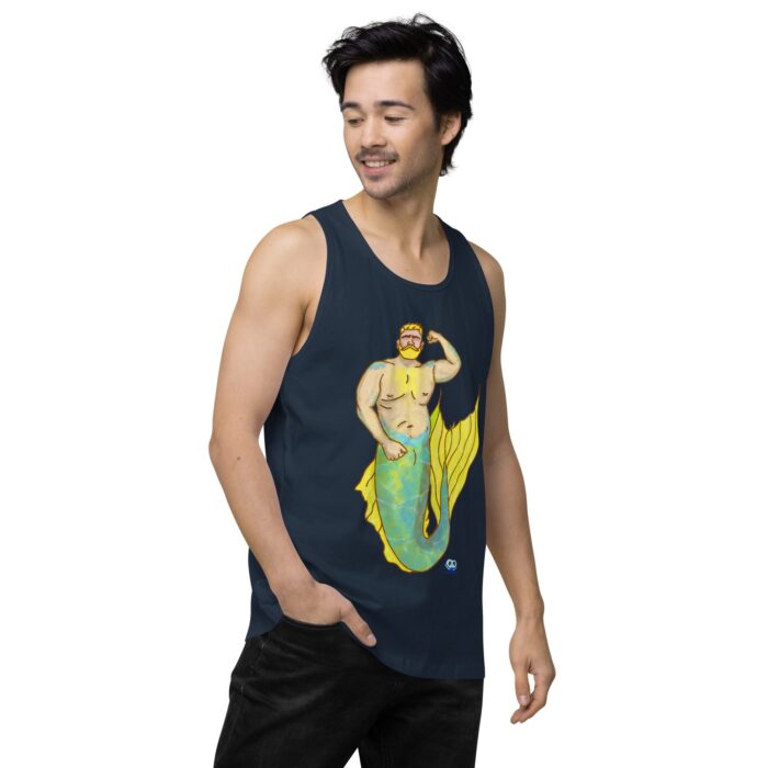 Men’s premium tank top - MerCub Yellow - Image 18