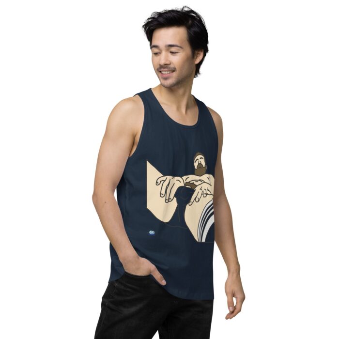 Men’s premium tank top - Peekaboo Bush - Image 19