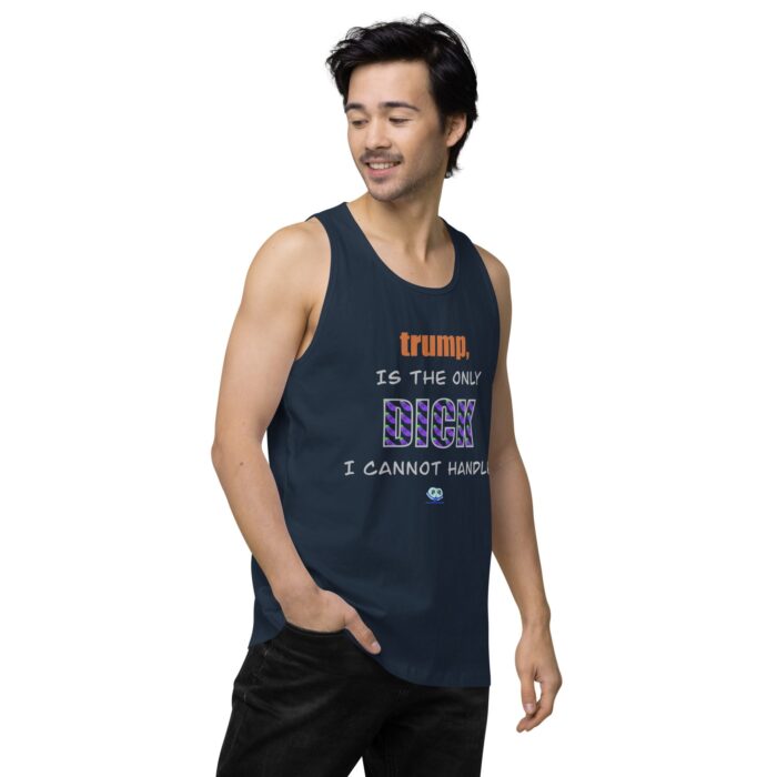 Men’s premium tank top - trump is a dick - Image 18