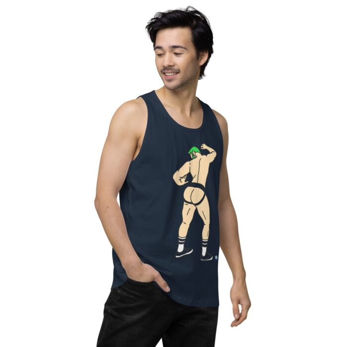Men’s premium tank top - Up Against The Wall - Image 19