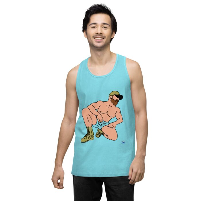 Men’s premium tank top - Combat Boots - Image 22