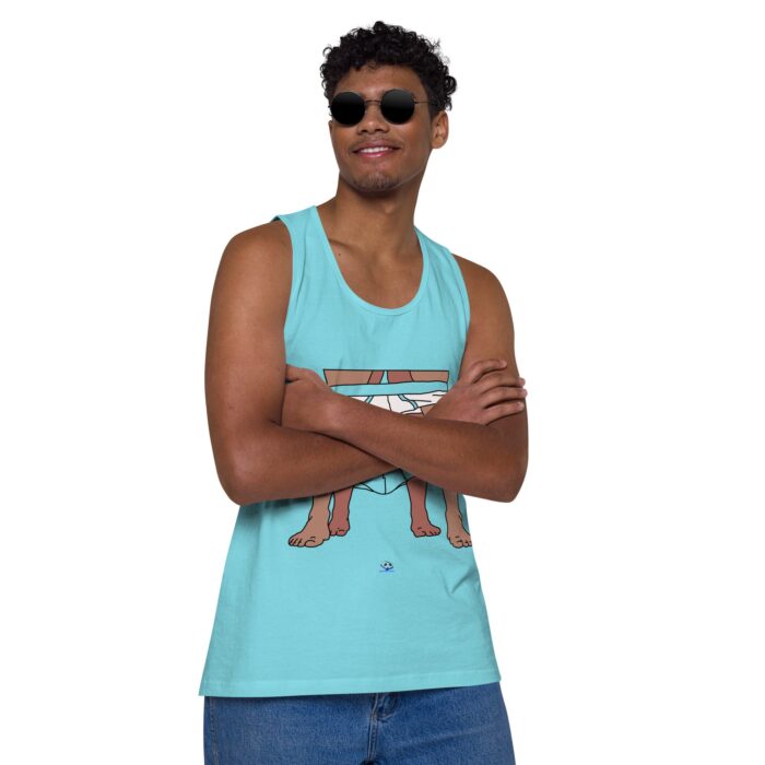 Men’s premium tank top - Dropped Drawers - Image 42