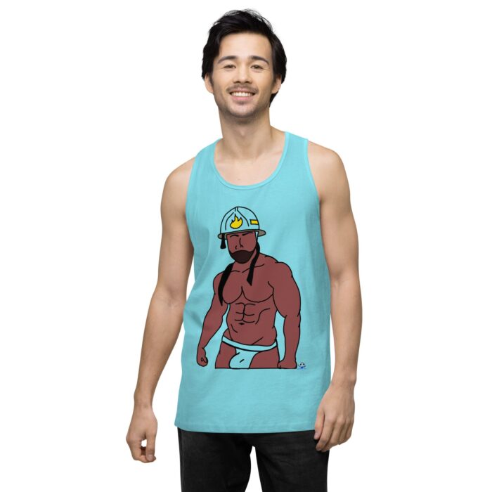 Men’s premium tank top - Fireman - Image 52