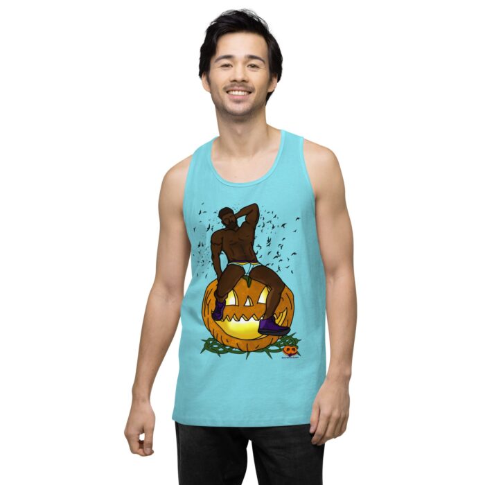Men’s premium tank top - Jack O Lantern - Image 22