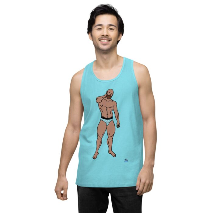 Men’s premium tank top - Leopard Bikini - Image 52