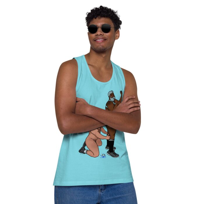 Men’s premium tank top  - Let's Get These Off - Image 42