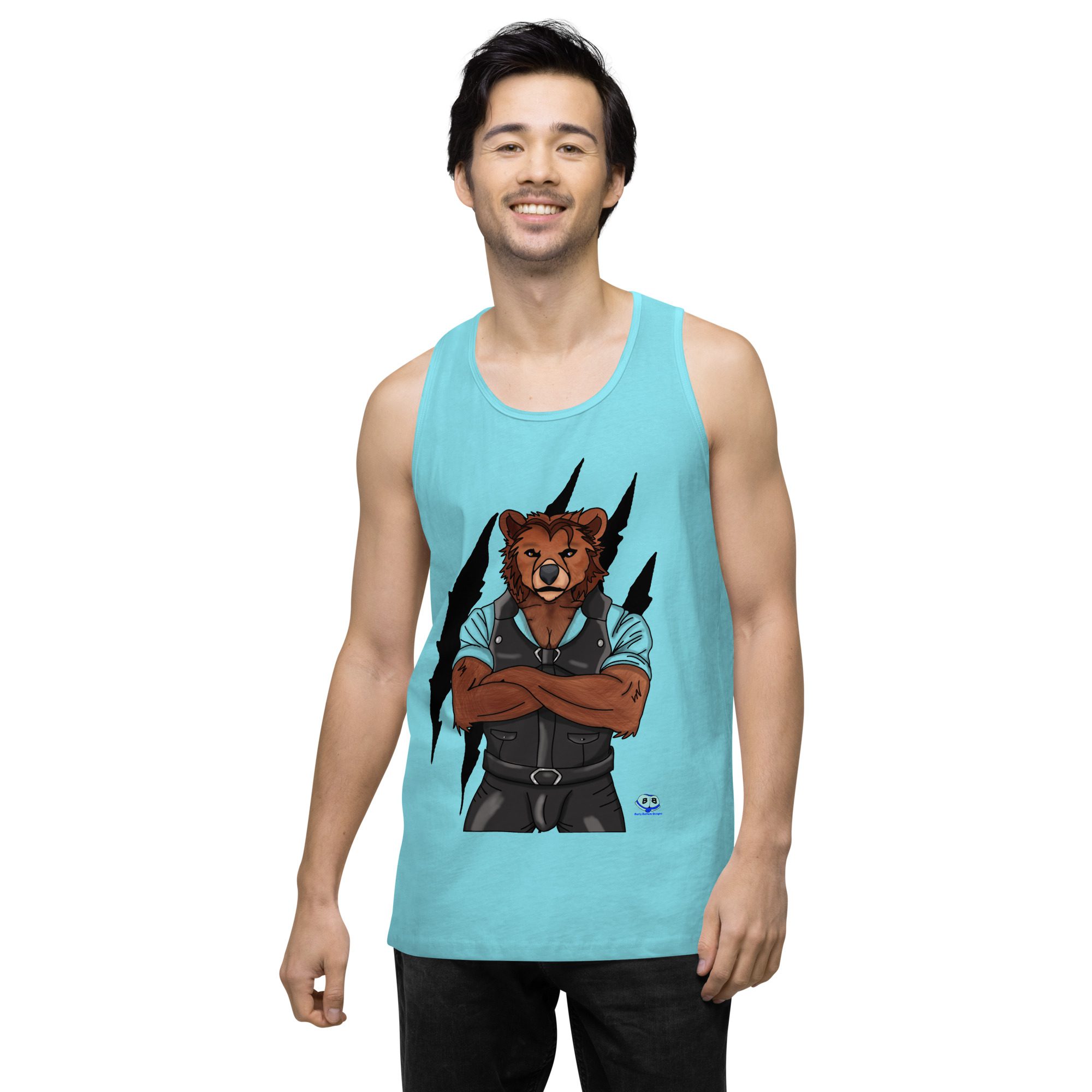Men’s premium tank top - Mr. Bear - Image 23
