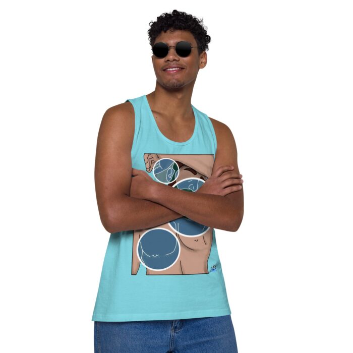 Men’s premium tank top - Negative Feelings - Image 34