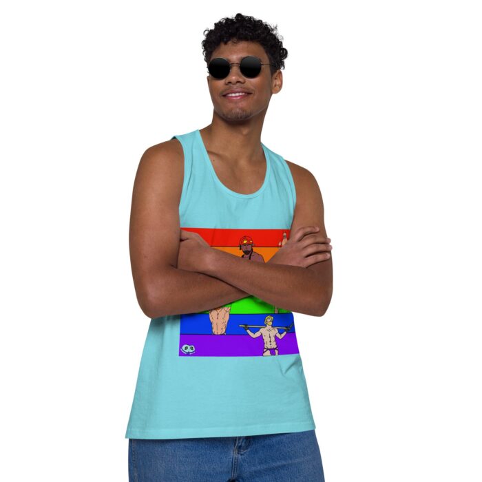 Men’s premium tank top - Pride Rows - Image 42