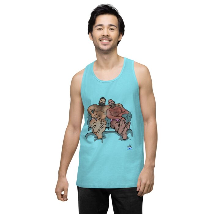 Men’s premium tank top - Staying In - Image 52