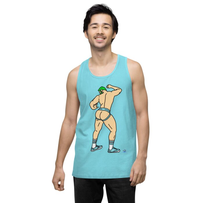 Men’s premium tank top - Up Against The Wall - Image 52