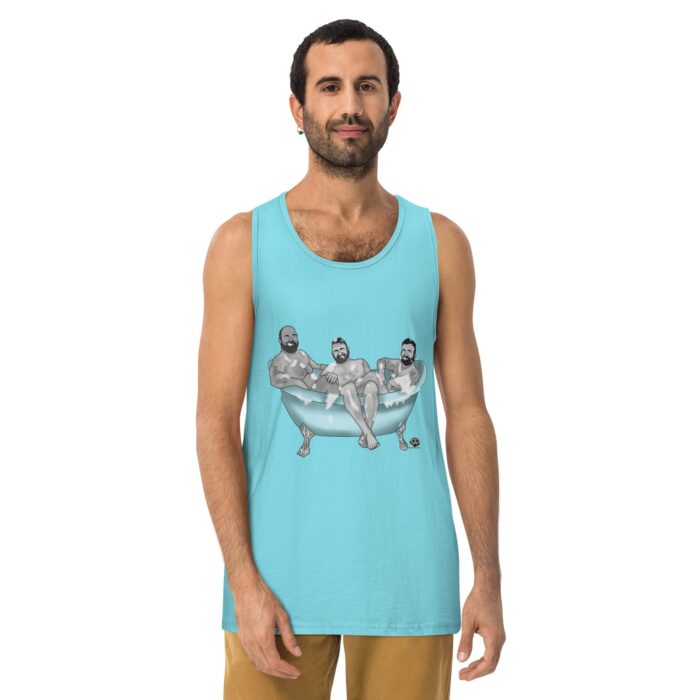 Men’s premium tank top - 3 Bears in a Tub - Image 21