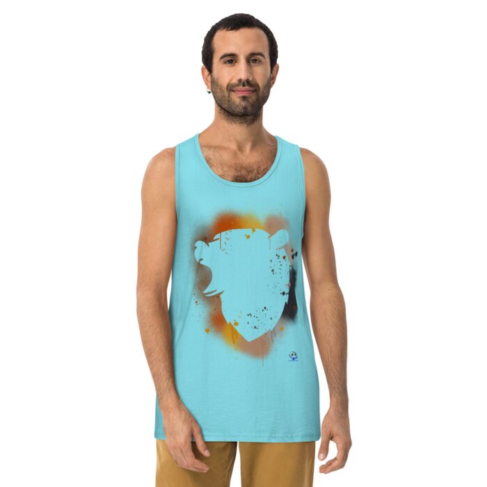 Men’s premium tank top - Bear Paint - Image 21